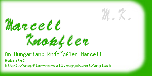 marcell knopfler business card